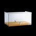 Exquisite One Tier Flat Glass Ambient Cake Display - Natural Oak - CD35-O